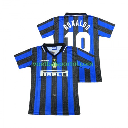 Inter Milan Ronaldo 10 Retro Thuis Shirt 1997 1998